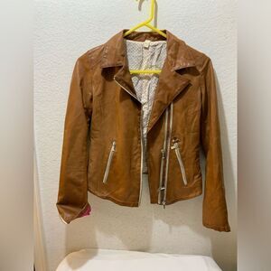 Delan Tan women real leather jacket made in Italy, size 42